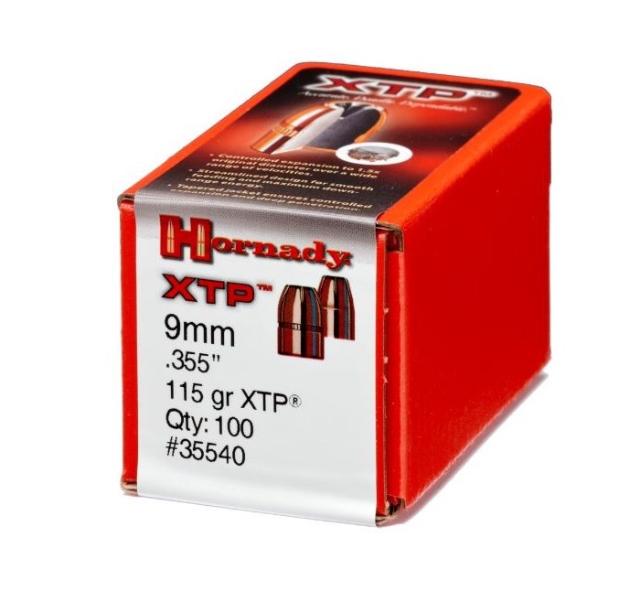 HORNADY PALLE 355" 115GR. HP/XTP *conf. 100 pz*