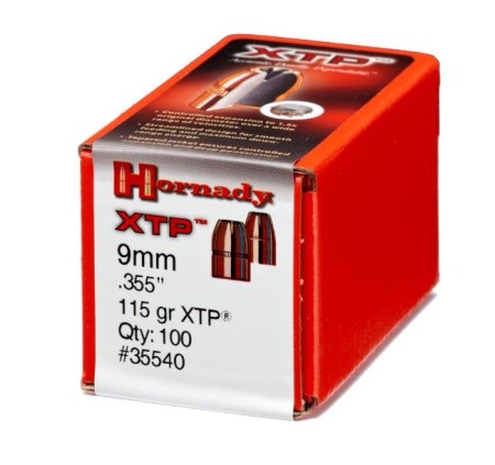 HORNADY PALLE 355" 115GR. HP/XTP *conf. 100 pz*