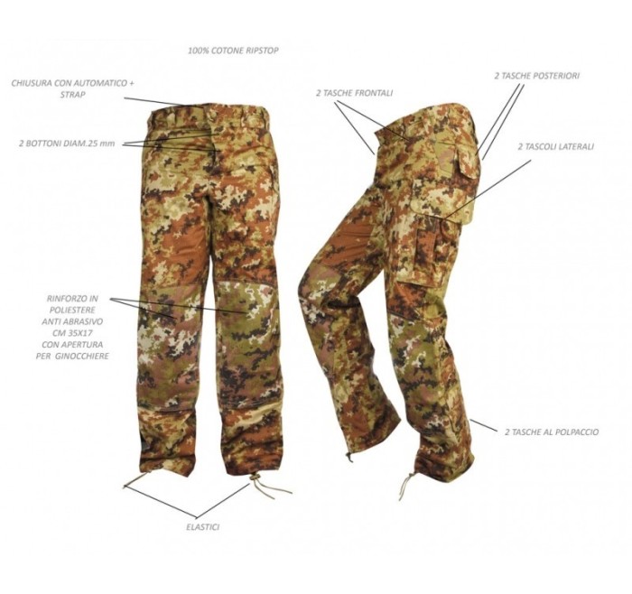 SBB PANTALONE COMBAT 100% COTONE mod. 2013