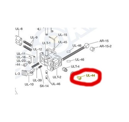RICAMBIO SHIBUYA UL-44 - VITE BLOCCAGGIO DIOTTRA