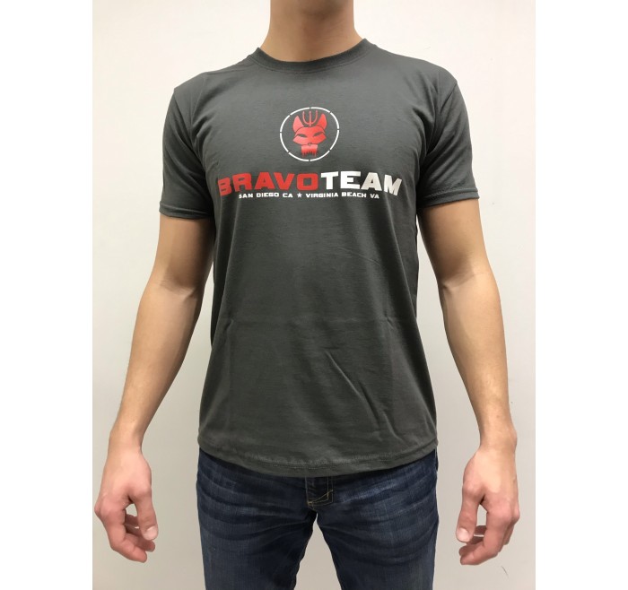 DEATH HOUSE T-SHIRT BRAVO TEAM ANTRACITE