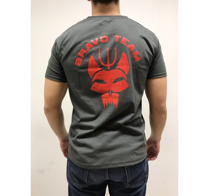 DEATH HOUSE T-SHIRT BRAVO TEAM ANTRACITE