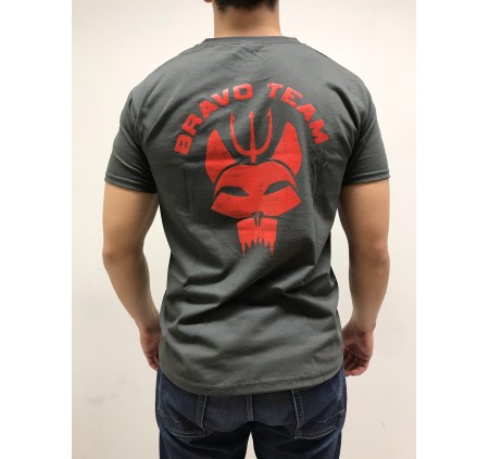 DEATH HOUSE T-SHIRT BRAVO TEAM ANTRACITE