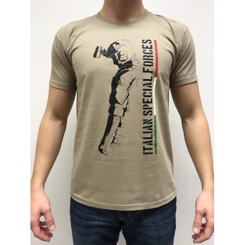 DEATH HOUSE T-SHIRT ITALIAN SPECIAL FORCE TAN