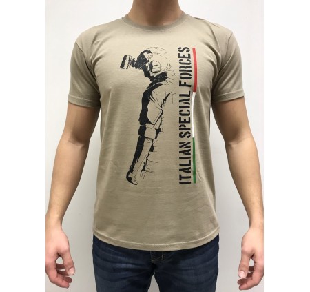 DEATH HOUSE T-SHIRT ITALIAN SPECIAL FORCE TAN