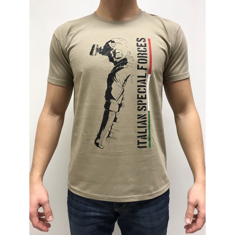 DEATH HOUSE T-SHIRT ITALIAN SPECIAL FORCE TAN