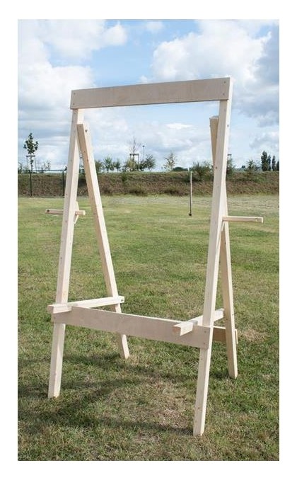 AVALON CAVALLETTO DELUXE IN LEGNO A 4 GAMBE x BATTIFRECCIA