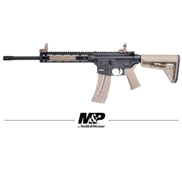 SMITH&WESSON CARABINA SEMIAUTO M&P15-22 MOE SL 16.5" FDE CAL .22LR