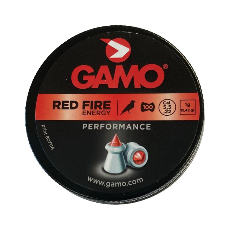 GAMO DIABOLO RED FIRE Cal. 5.5mm 1gr *Conf. 100pz*