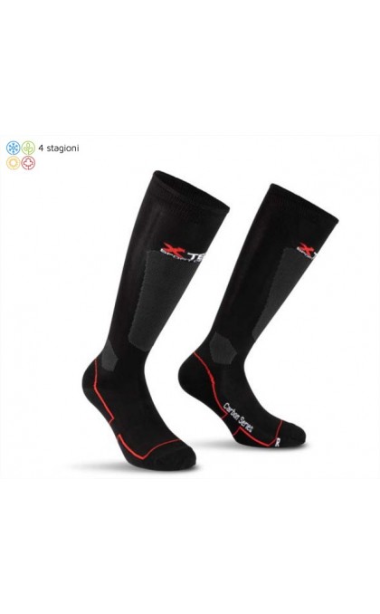 XTECH CALZE TECNICHE CARBON 2.0 GRIGI