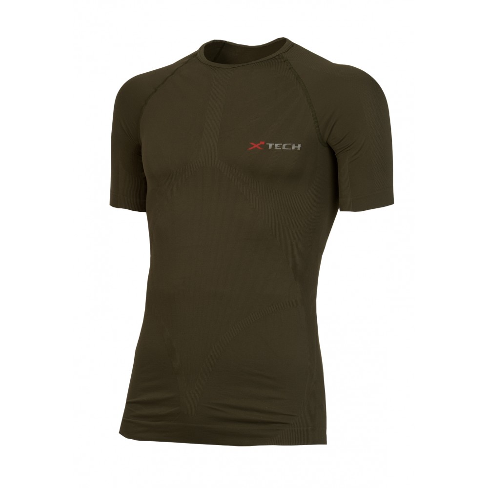 XTECH MAGLIA TECNICA ENERGY ESTIVA MANICA CORTA VERDE - Arco e Frecce