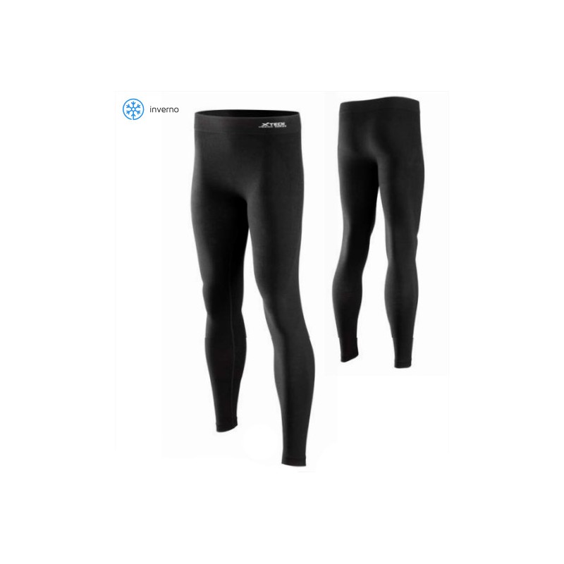 XTECH PANTALONI TECNICO MERINO NERO