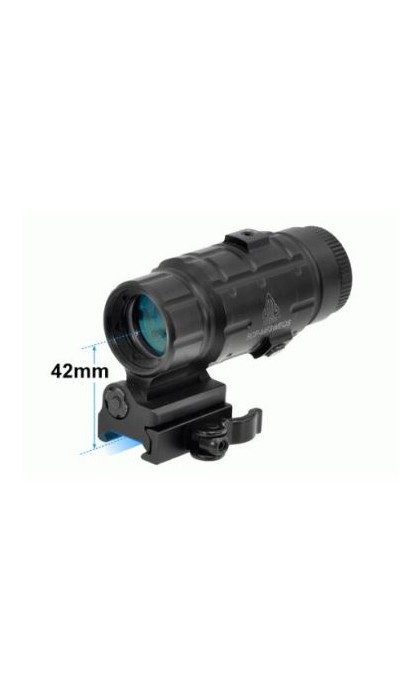 UTG MAGNIFIER 3X FLIP UP