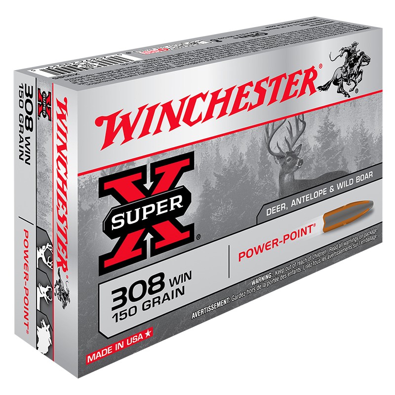 WINCHESTER CARTUCCE POWER POINT CAL. 308 WIN 150grs *Conf. da 20pz*