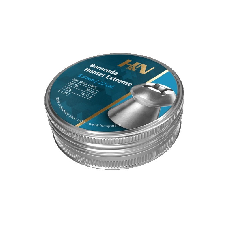 H&N DIABOLO BARACUDA HUNTER EXTREME 5,5mm 1,21gr *Conf. 200pz*
