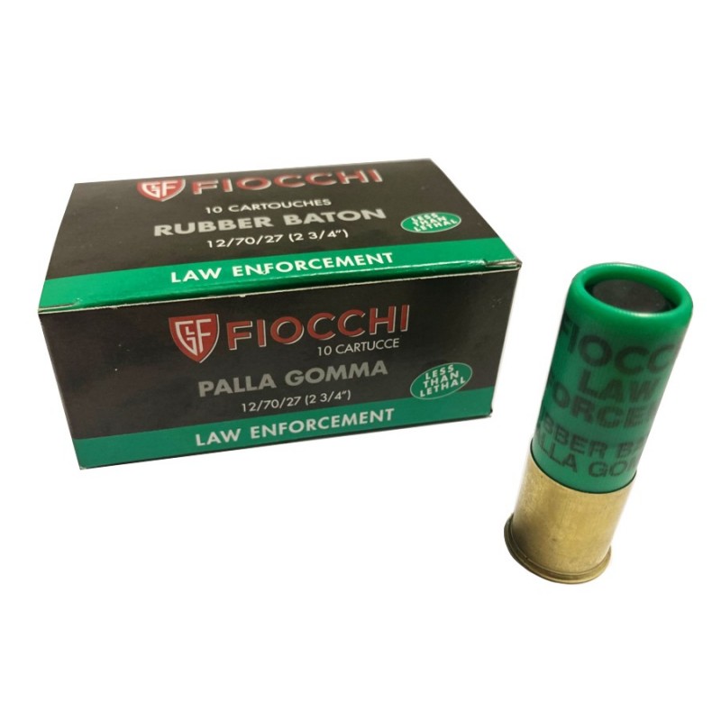 FIOCCHI CARTUCCE RUBBER BATON CAL. 12 *Conf. da 10pz*