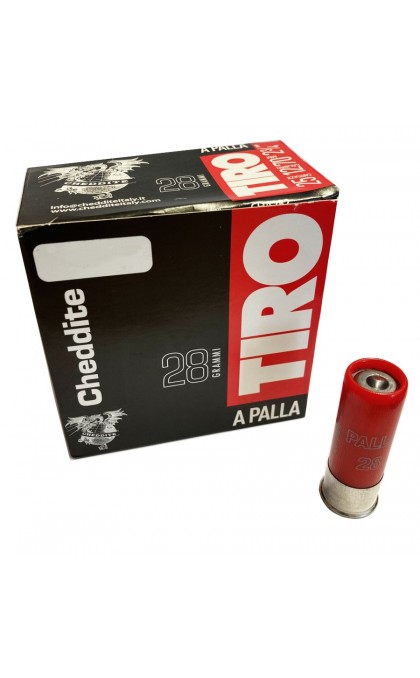 CHEDDITE CARTUCCE TIRO PALLA SLUG CAL. 12  28g *Conf. da 25pz*