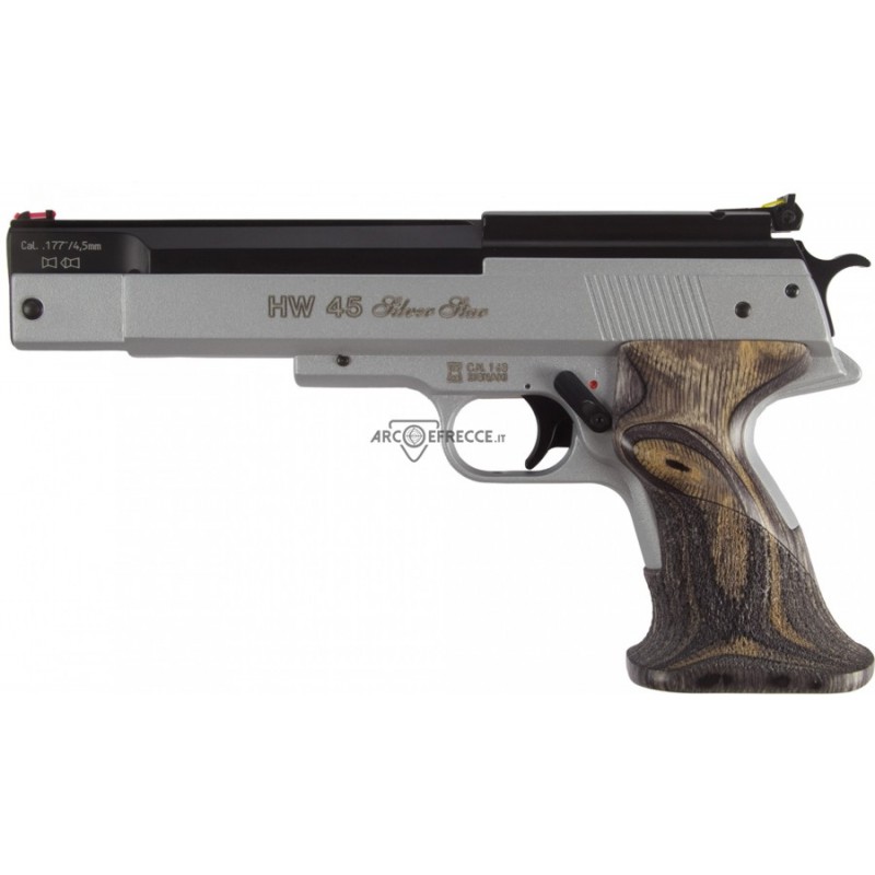 WEIHRAUCH PISTOLA PAC 45 SILVER STAR -7,5j CAL. 4,5 C.N. 163