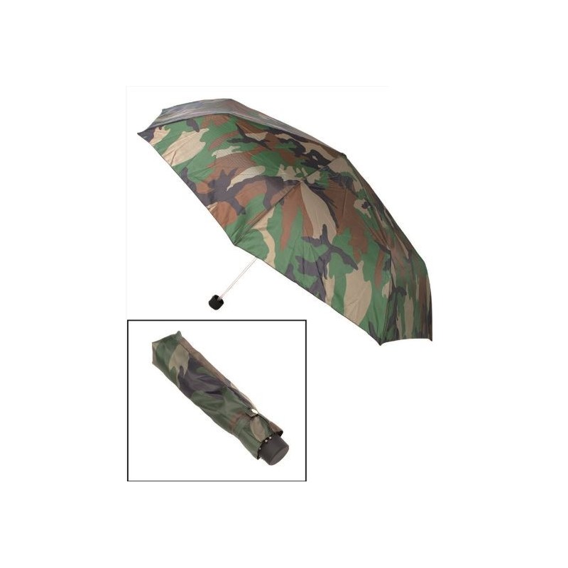 MILTEC OMBRELLO CAMO WOODLAND CHIUDIBILE