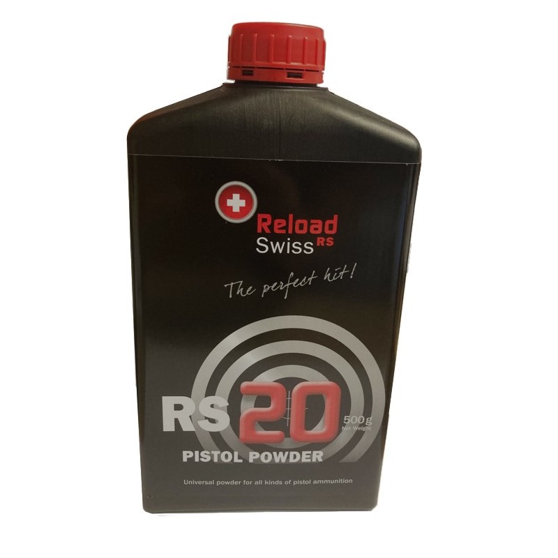 RELOAD SWISS - RS POLVERE RS20 *Conf. da 0,5 Kg*