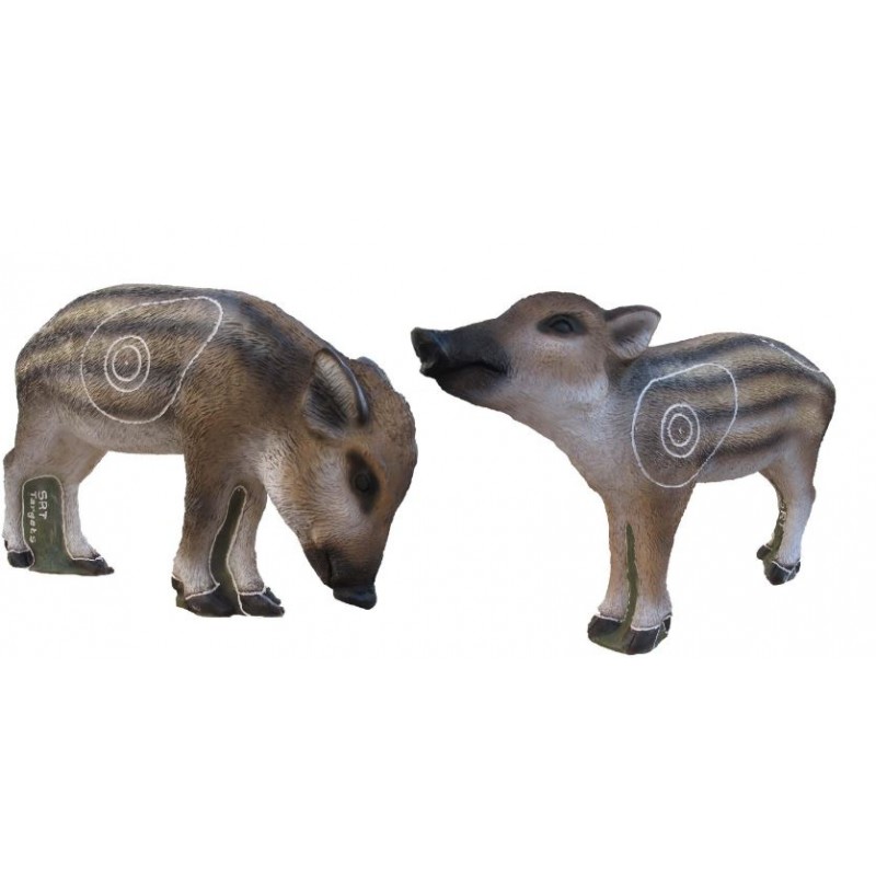 3-D SRT TWIN PIGS I STRIATTINI