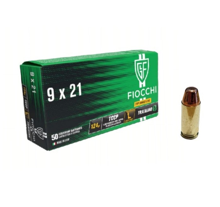 FIOCCHI CARTUCCE CAL. 9x21 IMI LL RAM TCCP 124grs *Conf. da 50pz* 
