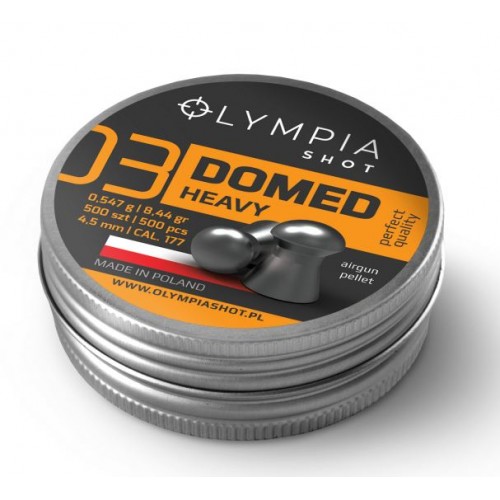 OLYMPIA DIABOLO DOMED HEAVY Cal. 4,5mm 0,547g *Conf. 500pz*