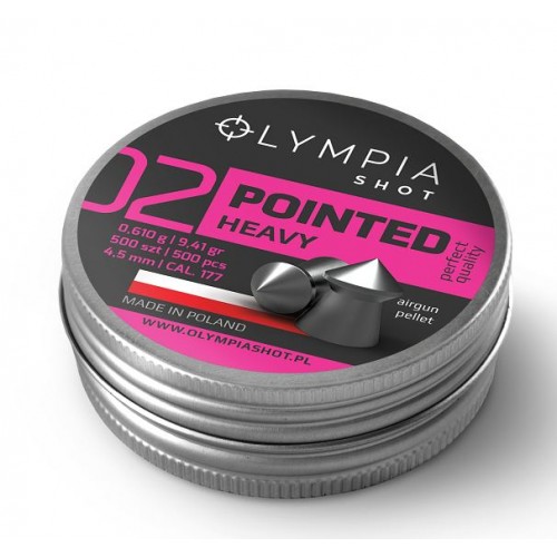 OLYMPIA PIOMBINO DIABOLO POINTED HEAVY Cal. 4,5mm 0,610g *Conf. 500pz*