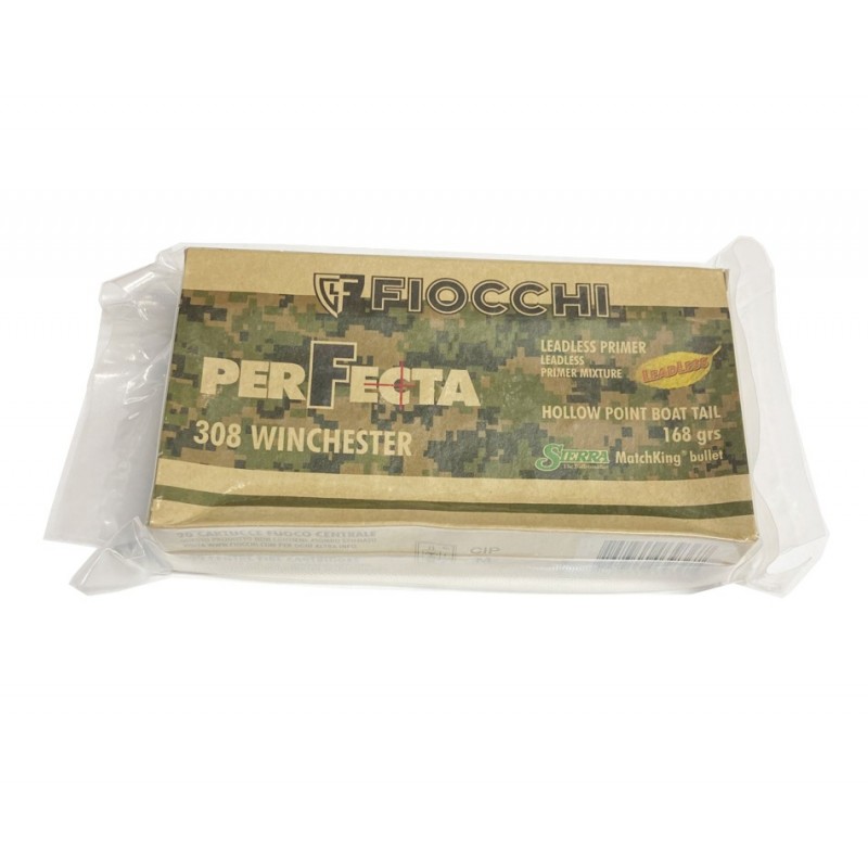 FIOCCHI CARTUCCE PERFECTA CAL. 308 WIN 168grs HPBT MATCHKING *Conf. da 20pz*