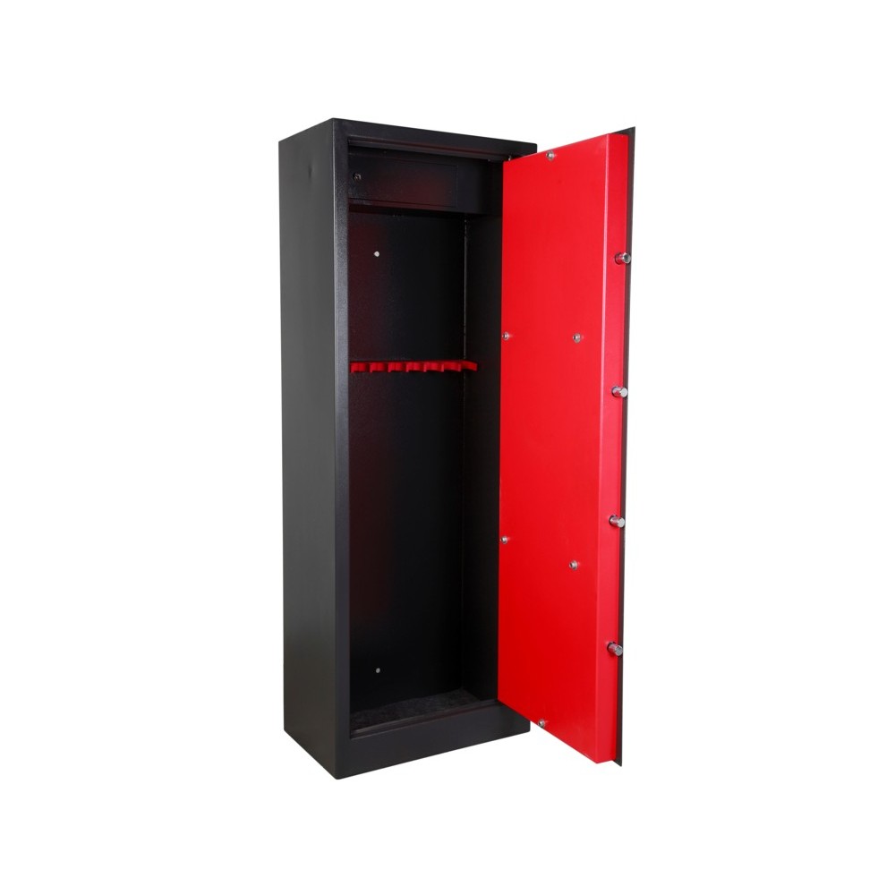 Armadio Per Fucili 10 Posti Utilia - Acciaio Epossidico - Serratura Doppia Mappa - Certificato A Norma - Foto 4