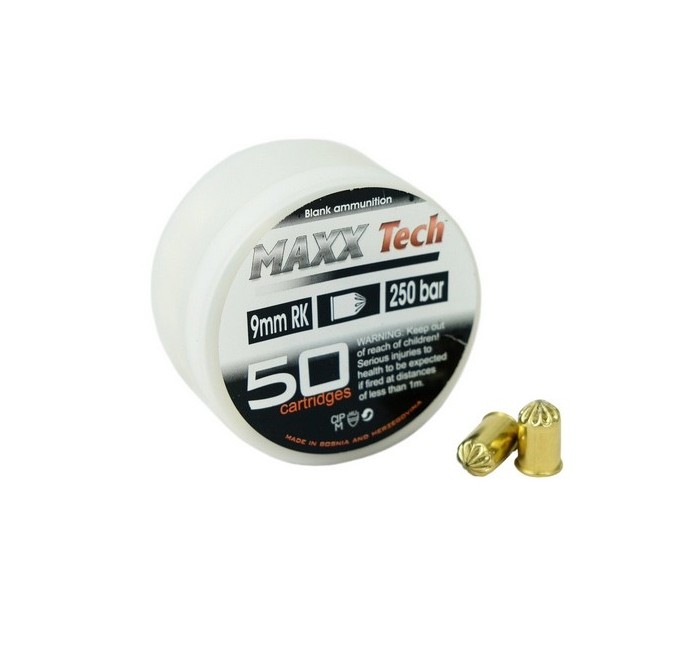 FIOCCHI MAXXTECH CARTUCCE 380-9x17 A SALVE PER ARMI BLANK 1.4S *Conf. da 50pz*