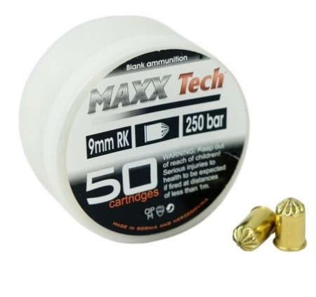 FIOCCHI MAXXTECH CARTUCCE 380-9x17 A SALVE PER ARMI BLANK 1.4S *Conf. da 50pz*