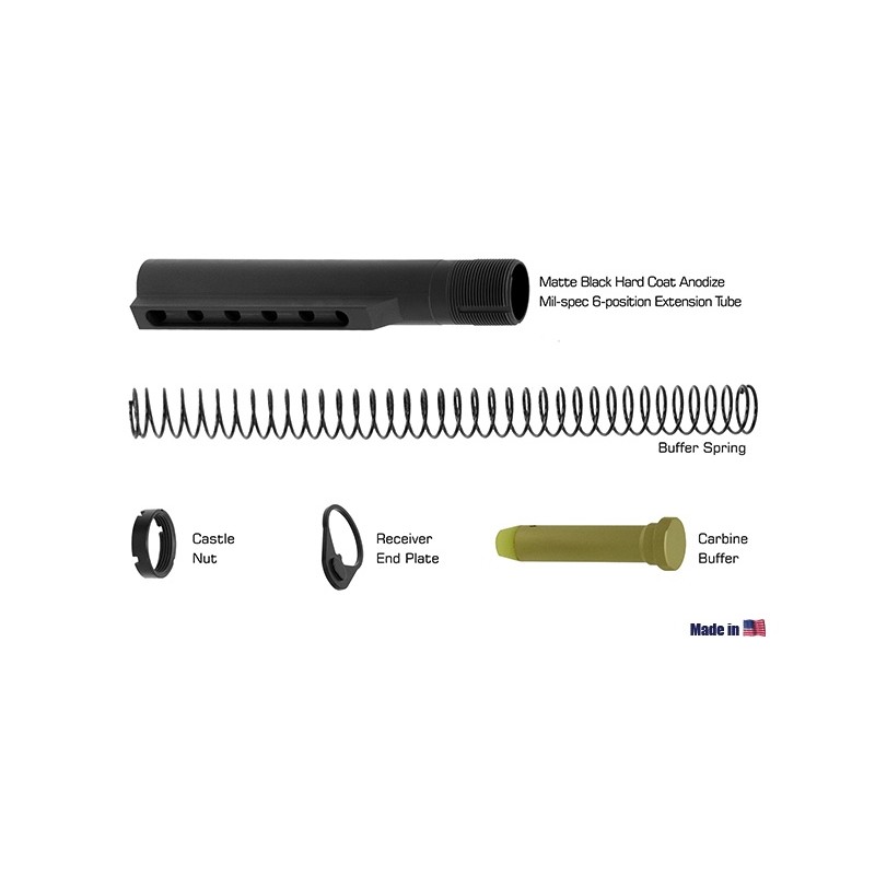 UTG TUBO AR15 MIL SPEC 6 POSIZIONI CON ACCESSORI