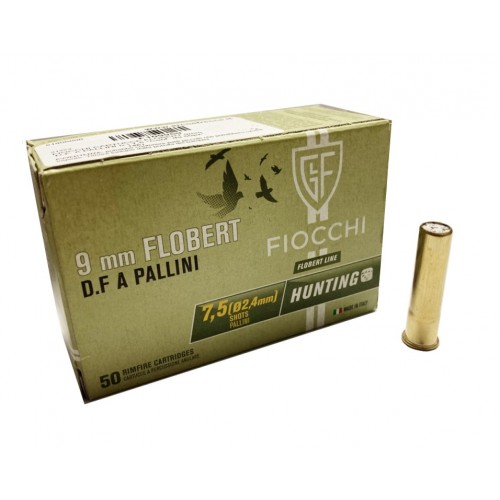 FIOCCHI CARTUCCE FLOBERT 9mm D.F. A PALLINI n-¦ 7,5 *Conf. da 50pz*