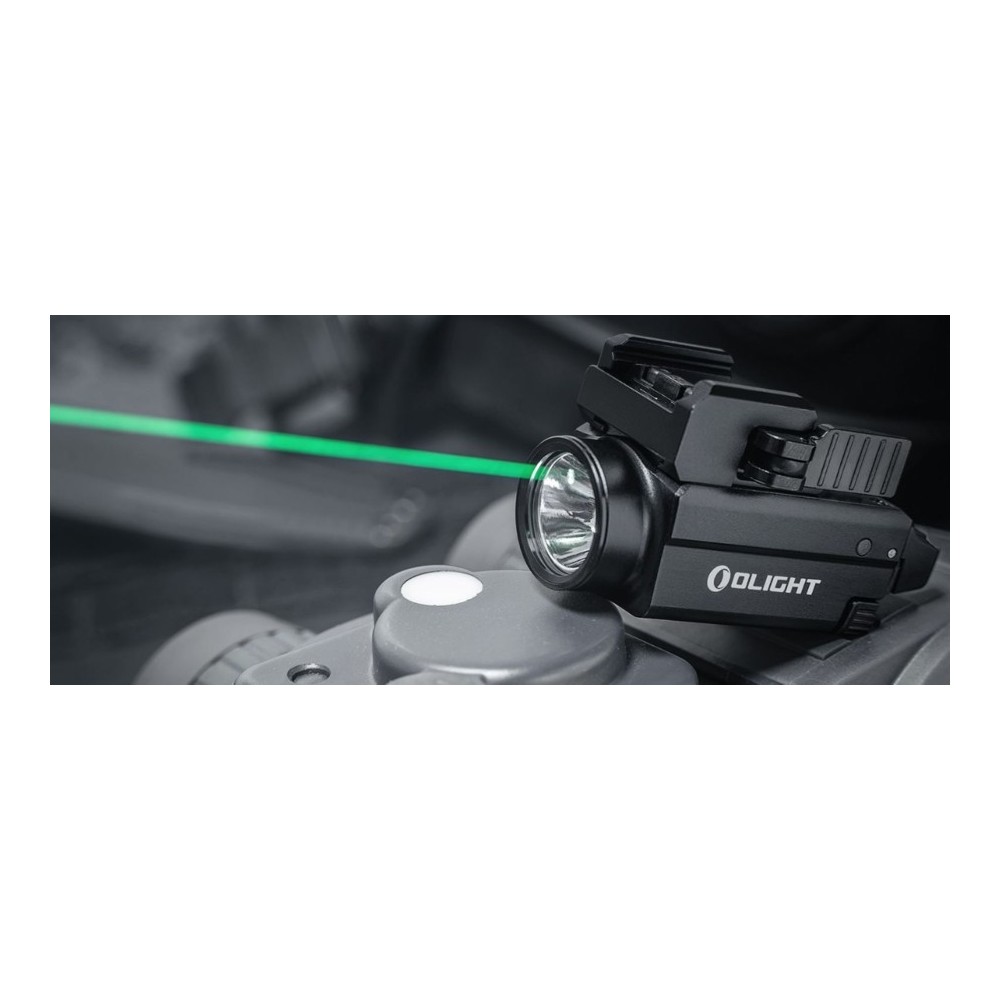 Olight torcia a LED per Pistola Baldr Pro 1350 lumen e Laser Verde