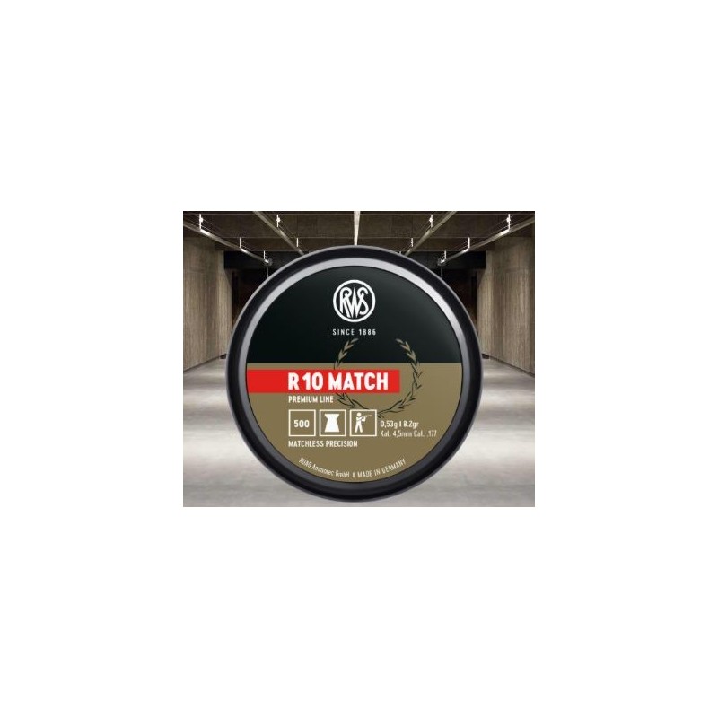 RWS DIABOLO R10 MATCH 4.49mm 0.53g *Conf. da 500pz*
