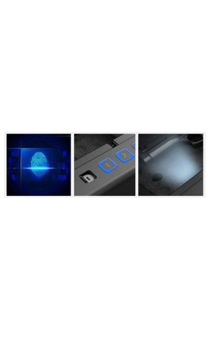 TECHNOMAX CASSETTA SICUREZZA PER PISTOLA CP-2E CON IMPRONTA DIGITALE