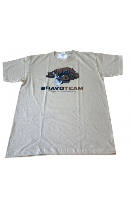 DEATH HOUSE T-SHIRT TESCHIO BRAVO TEAM TAN