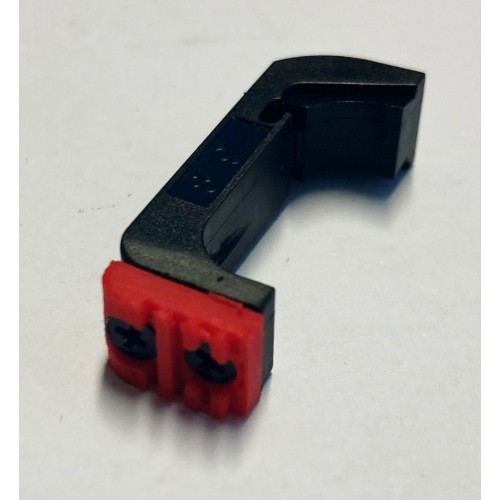 TR1 SGANCIO MAGGIORATO PER GLOCK GEN 4°/GEN 5° BICOLORE ROSSO-NERO