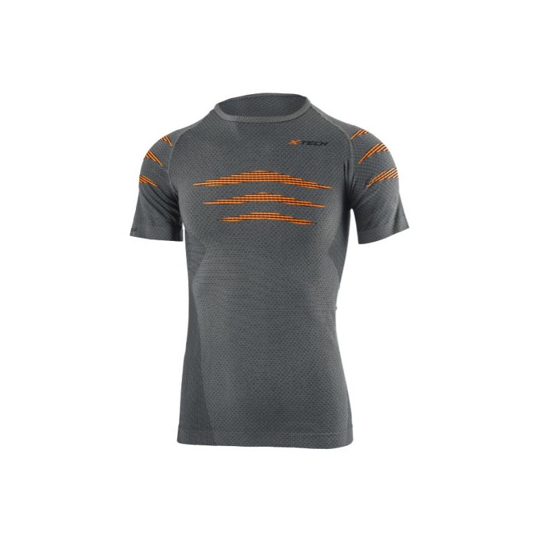 XTECH MAGLIA TECNICA SPIRIT MANICA CORTA GRIGIA