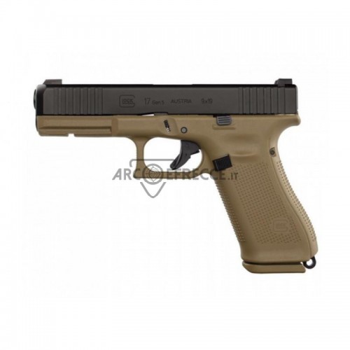 GLOCK PISTOLA MOD 17 GEN 5° FR COYOTE FS CAL 9 LUGER +1C