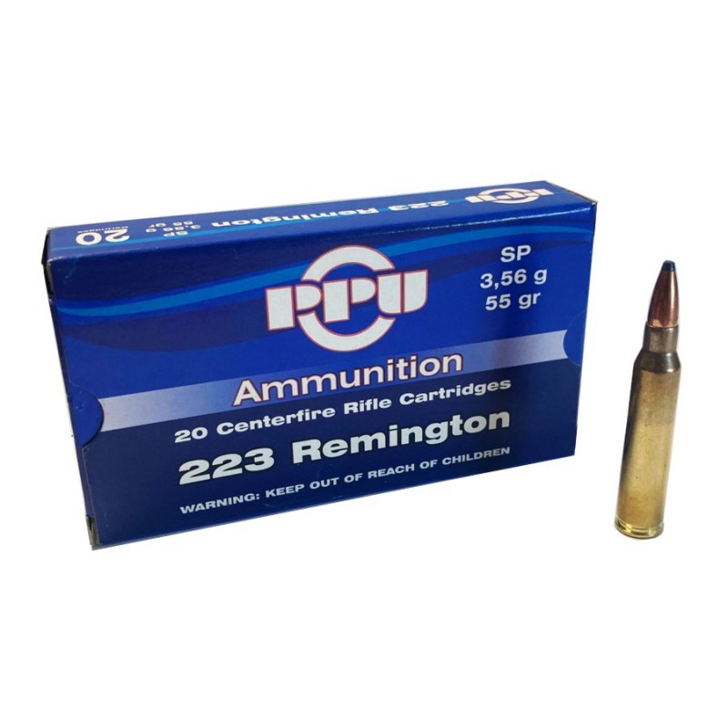 PPU PARTIZAN CARTUCCE CAL. 223 REM SP 55grs *Conf. da 20pz*