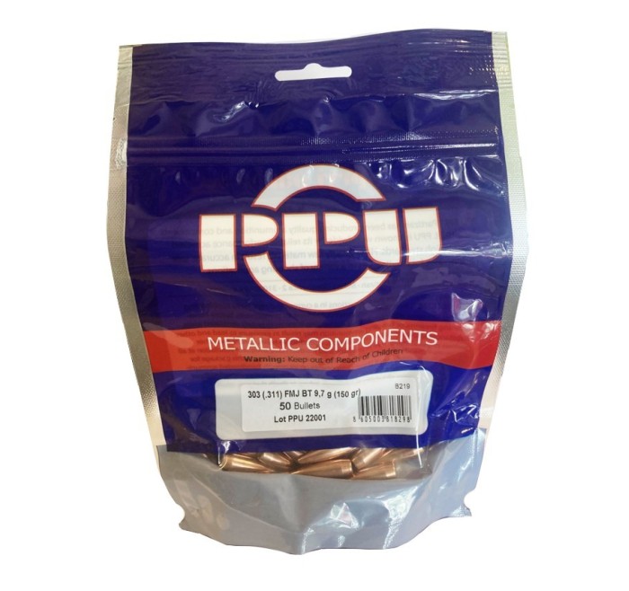PPU PARTIZAN PALLE CAL. 303 FMJ BT 150grs *Conf. da 100pz*