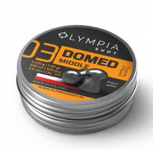 OLYMPIA PIOMBINO DIABOLO DOMED MIDDLE Cal. 4,5mm 0,510g *Conf. 500pz*
