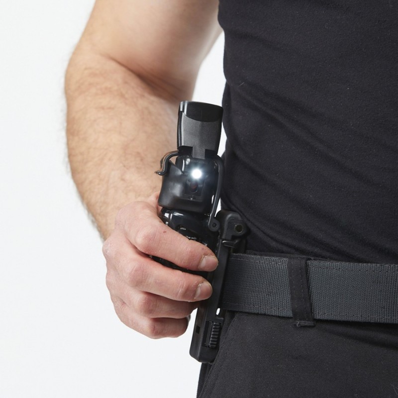 Fondina Per Spray Al Peperoncino VlaMiTex - Per Walther/TW1000/KO Fog/Columbia, In Pelle Nero