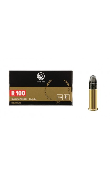 RWS CARTUCCE CAL .22LR R100 40grs *Conf. da 50pz*