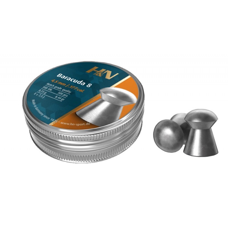H&N DIABOLO BARACUDA-8 Cal. 4.50mm 0.55g *Conf. 500pz*