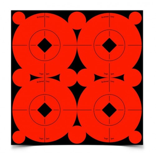 BIRCHWOOD BERSAGLIO TARGET 40 SPOT 3"  *Conf. 10pz* + 100 BOLLINI COPRIFORO