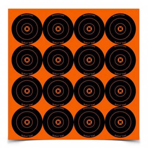 BIRCHWOOD BERSAGLIO TARGET 16 SPOT 3" BULL'S EYE  *Conf. 3pz*