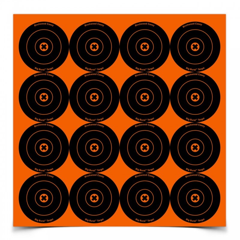 BIRCHWOOD BERSAGLIO TARGET 16 SPOT 3" BULL'S EYE  *Conf. 3pz*